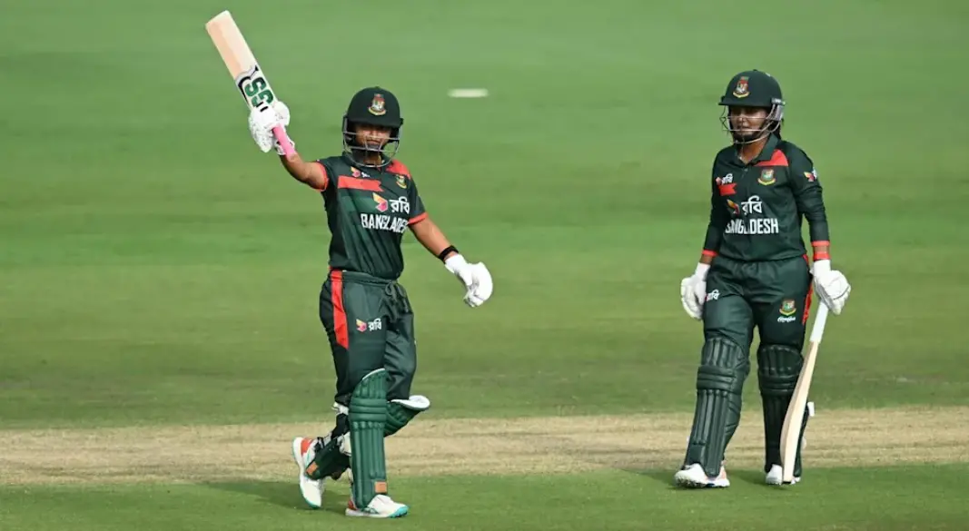 Sobhana Mostary scored a historic 118 as Bangladesh posted 220 for six against Australia in the second ODI