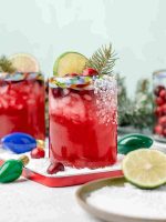 Brighten your Dry January with vibrant Hibiscus Mock tails.
