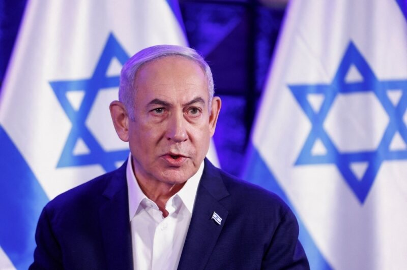 Netanyahu resists calls for a Palestinian state in Israel and Gaza