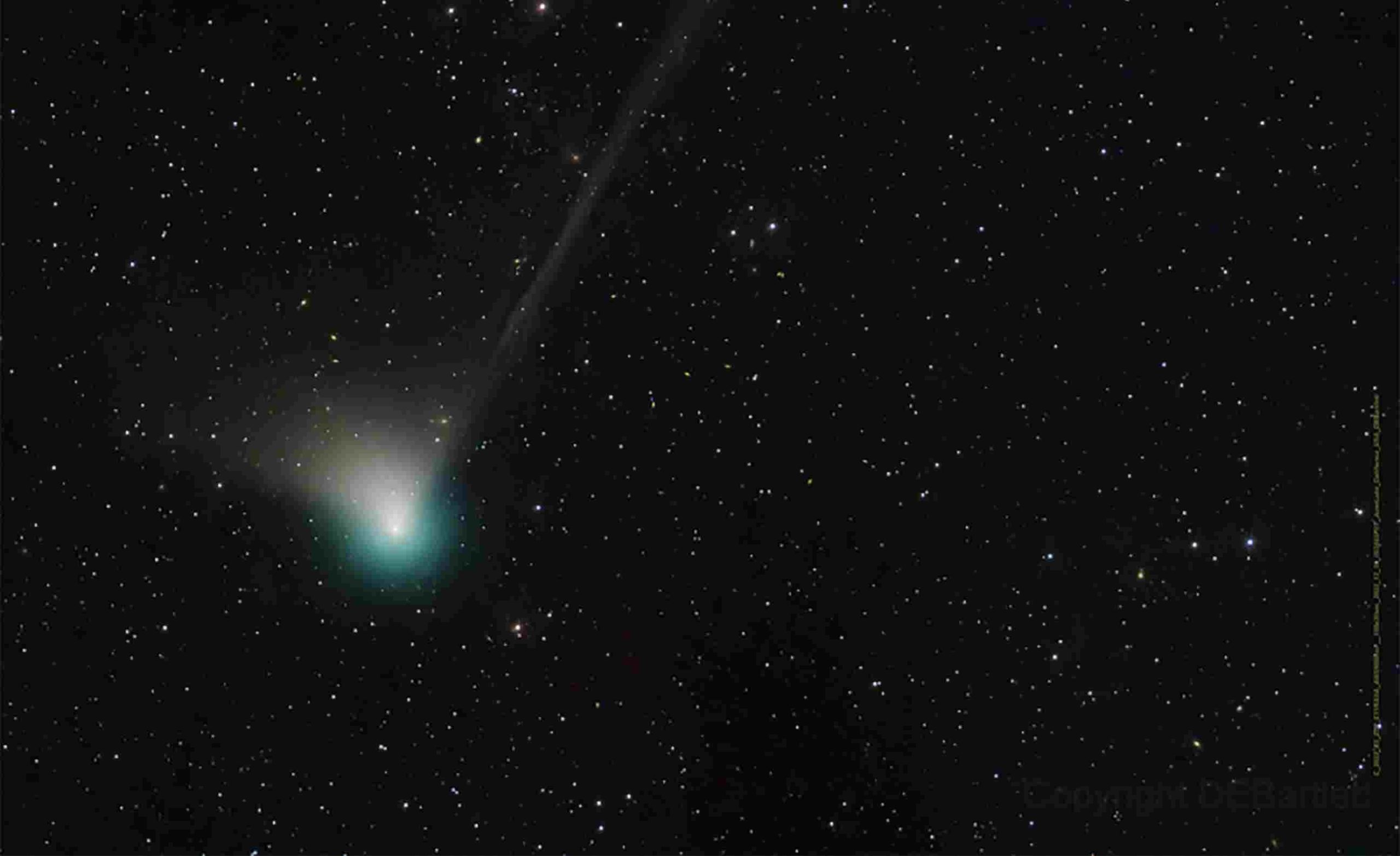 On Wednesday, a rare green comet passed over Earth.