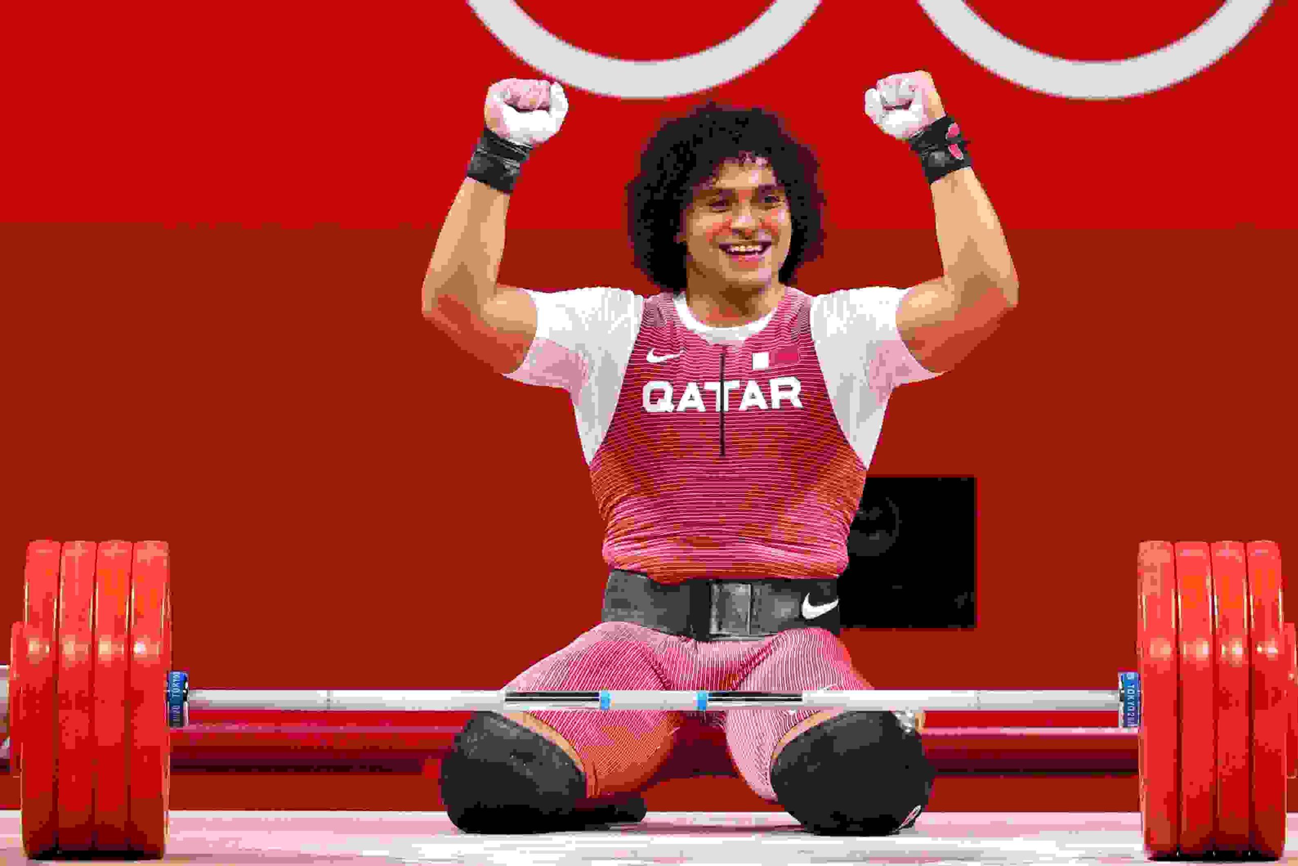 Qatar wins first Olympic gold as Fares Ibrahim sets Olympic record