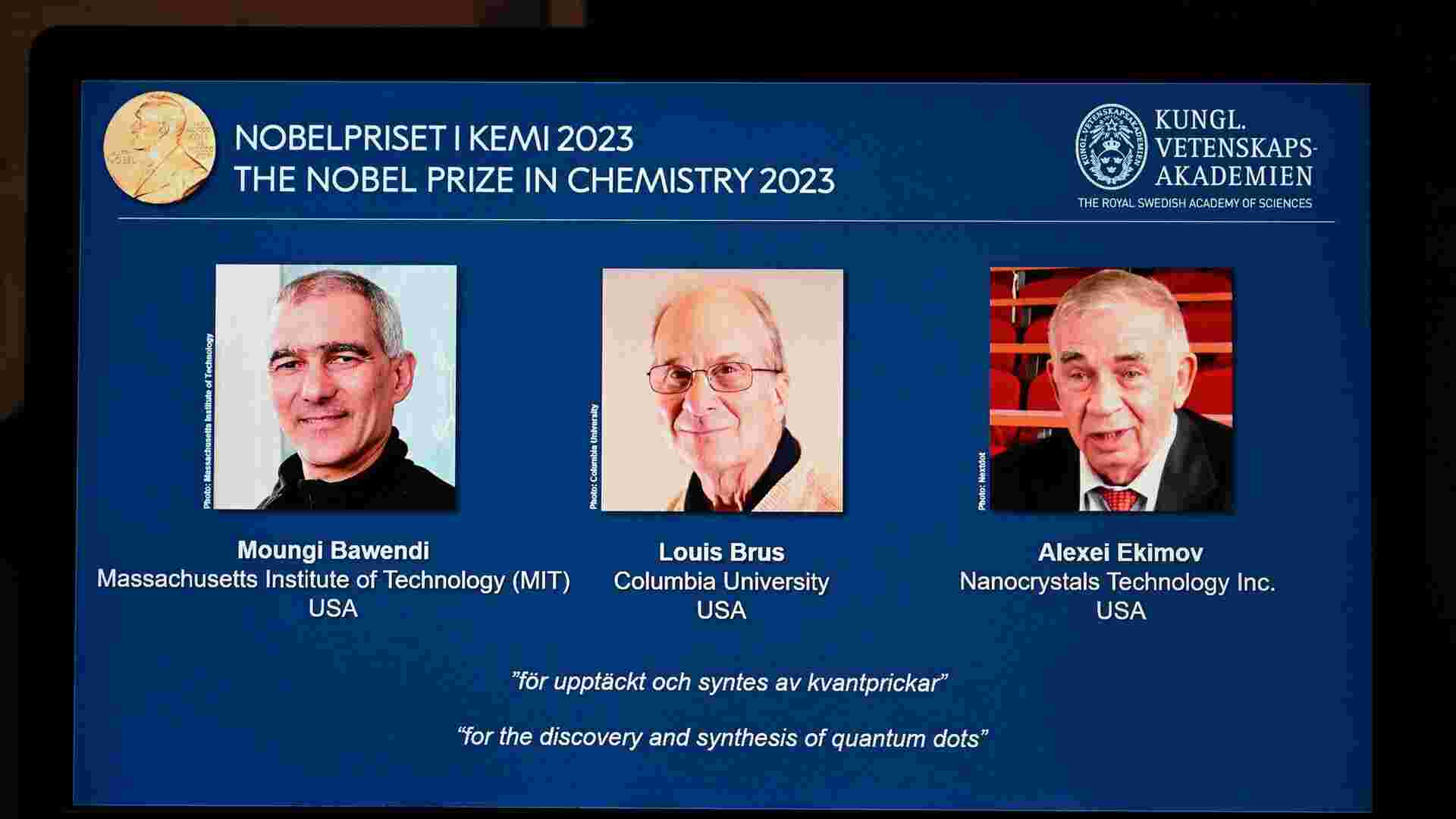 TV screen crystals won the Nobel Prize in Chemistry for quantum dots