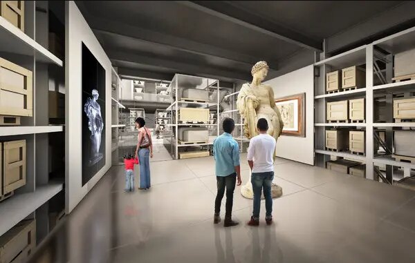 The world’s first open-access art museum storage facility welcomes visitors.