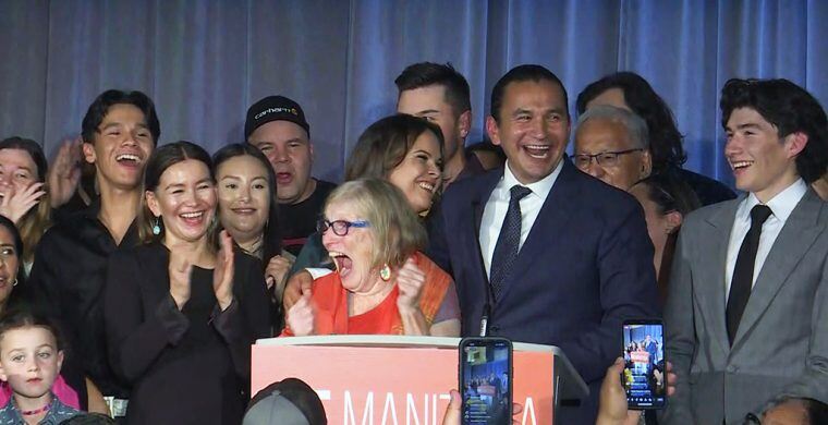 Wab Kinew is slated to become Canada’s first First Nations provincial premier as the NDP wins the province of Manitoba.