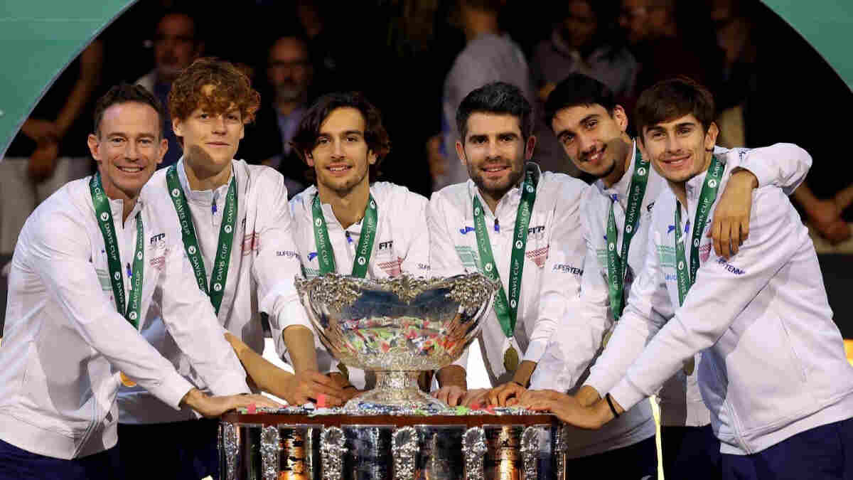 Italy wins the Davis Cup for the first time since 1976 after defeating Australia.