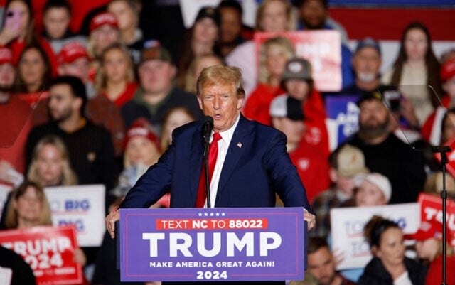 Trump wins the Iowa, Michigan, and Missouri caucuses with a powerful display of force.