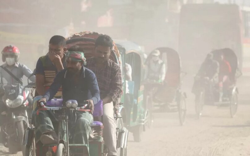 Dhaka’s air quality remains ‘unhealthy’ amid heat wave.