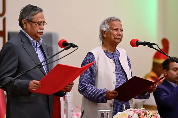 Dr. Muhammad Yunus Takes Oath as Head of Bangladesh’s Interim Government