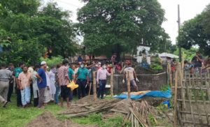 The body of Milon, who was killed in the student movement in Bangladesh, was exhumed after 58 days