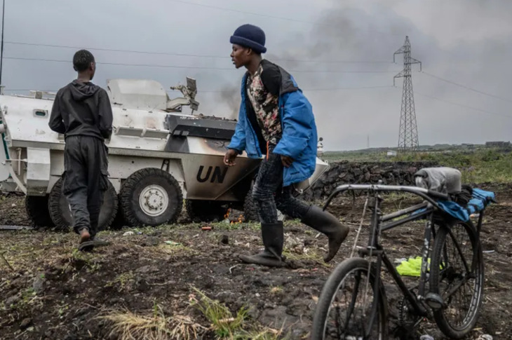 Fierce Fighting Between Rebels and Peacekeepers in Eastern Congo; At Least 12 Peacekeepers Killed